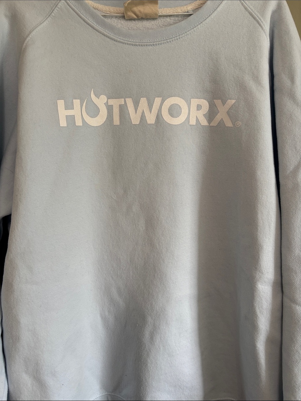 Hotworx women’s Light Blue Logo Sweatshirt